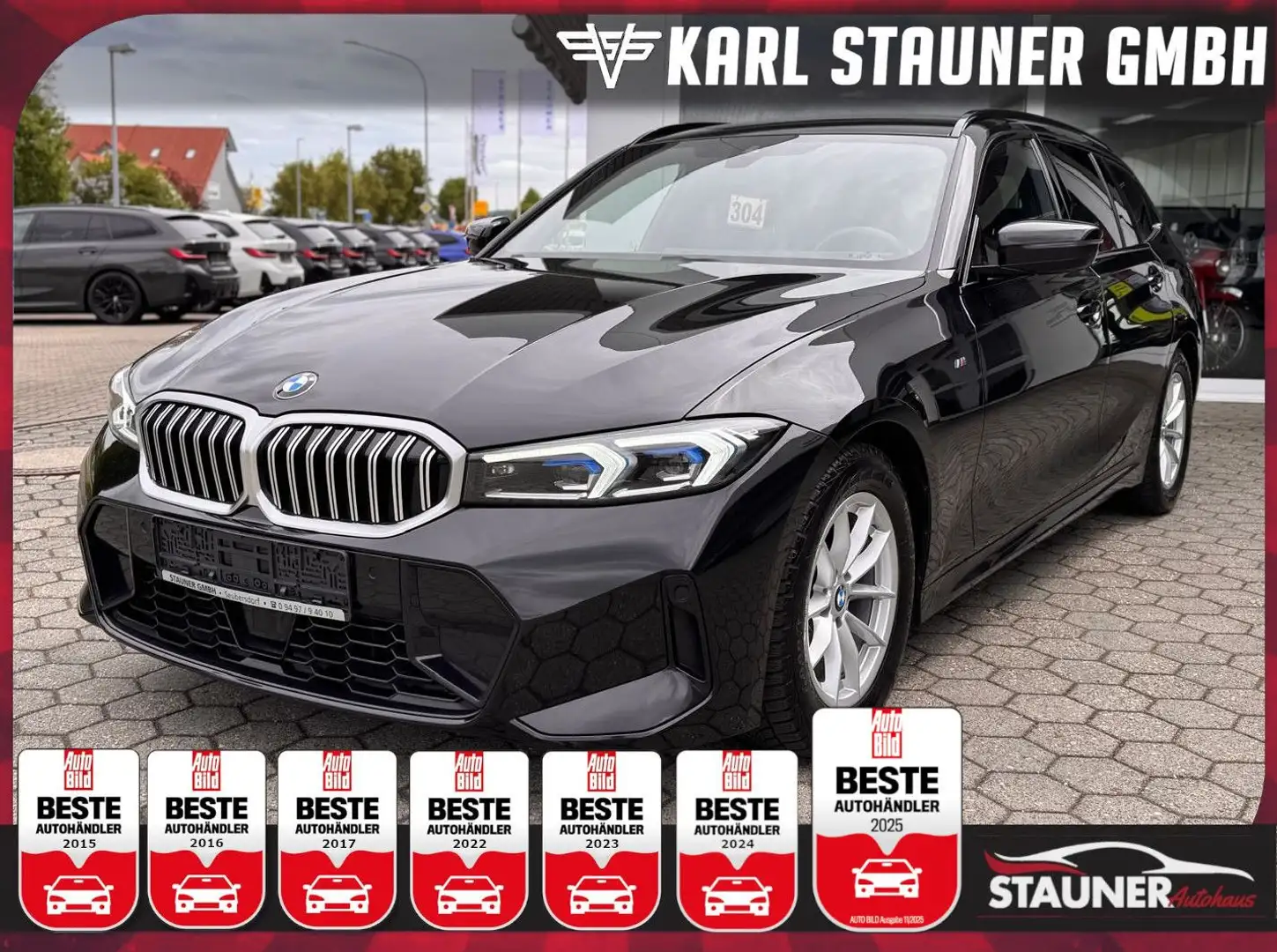 BMW 320 d Touring M-Sport HEAD-UP MEMORY ABSTANDST. Schwarz - 1