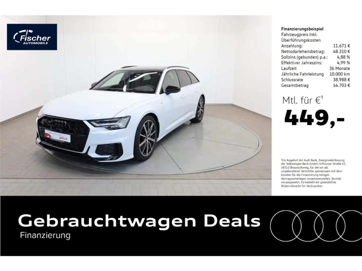 Audi A6 Avant 50 TFSI e quattro S line Weiß - 1