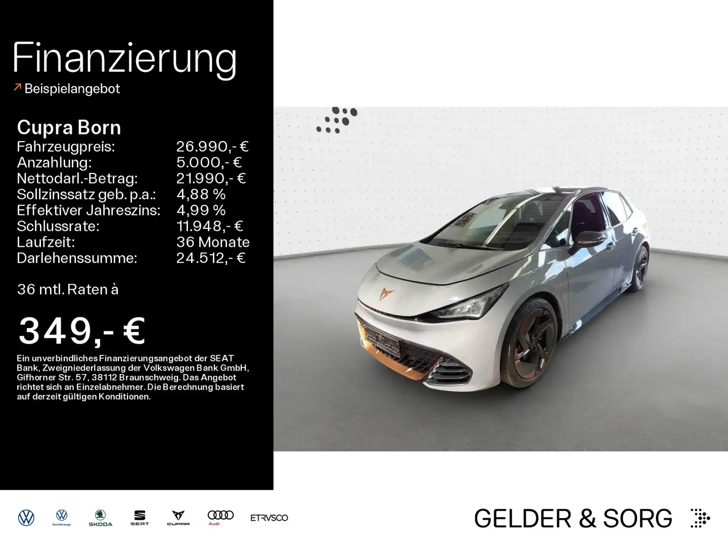CUPRA Born LED*NAVI*HuD*PANO*BEATS* Grau - 1
