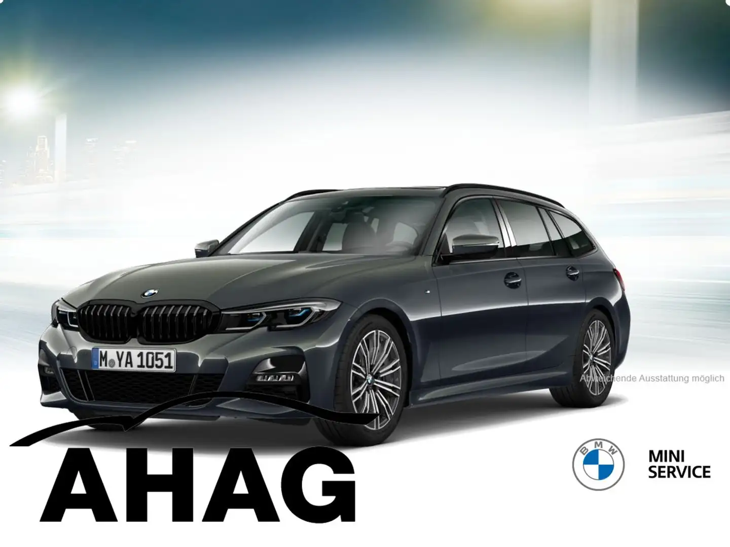 BMW 330 i Touring M Sport Automatic Innovationsp. Gris - 2