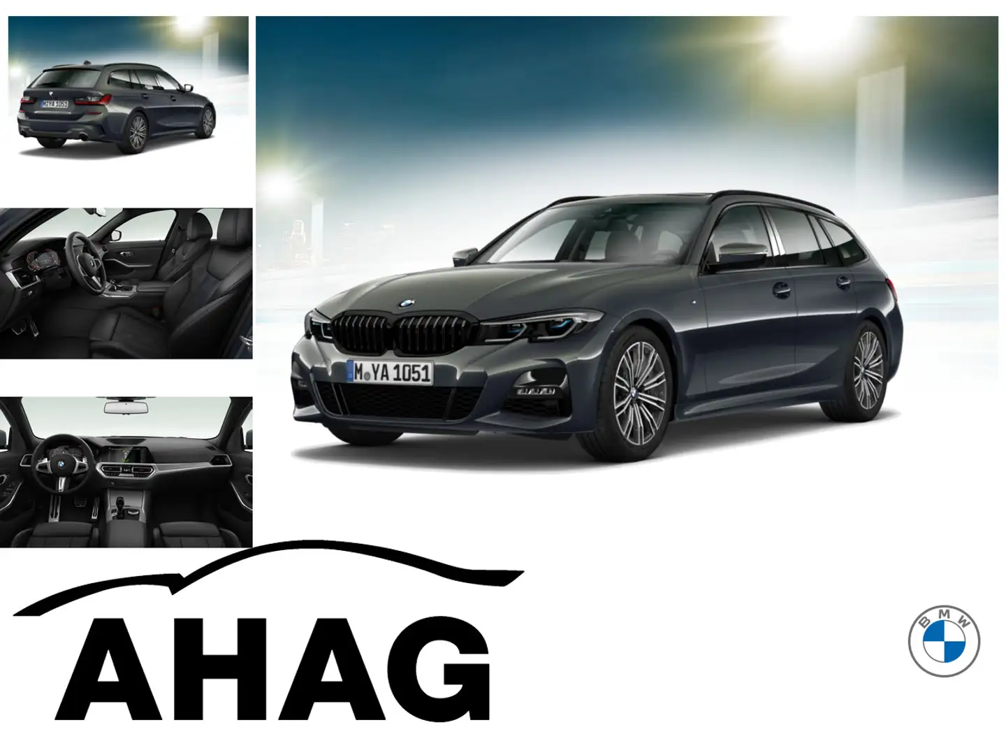 BMW 330 i Touring M Sport Automatic Innovationsp. Grau - 1