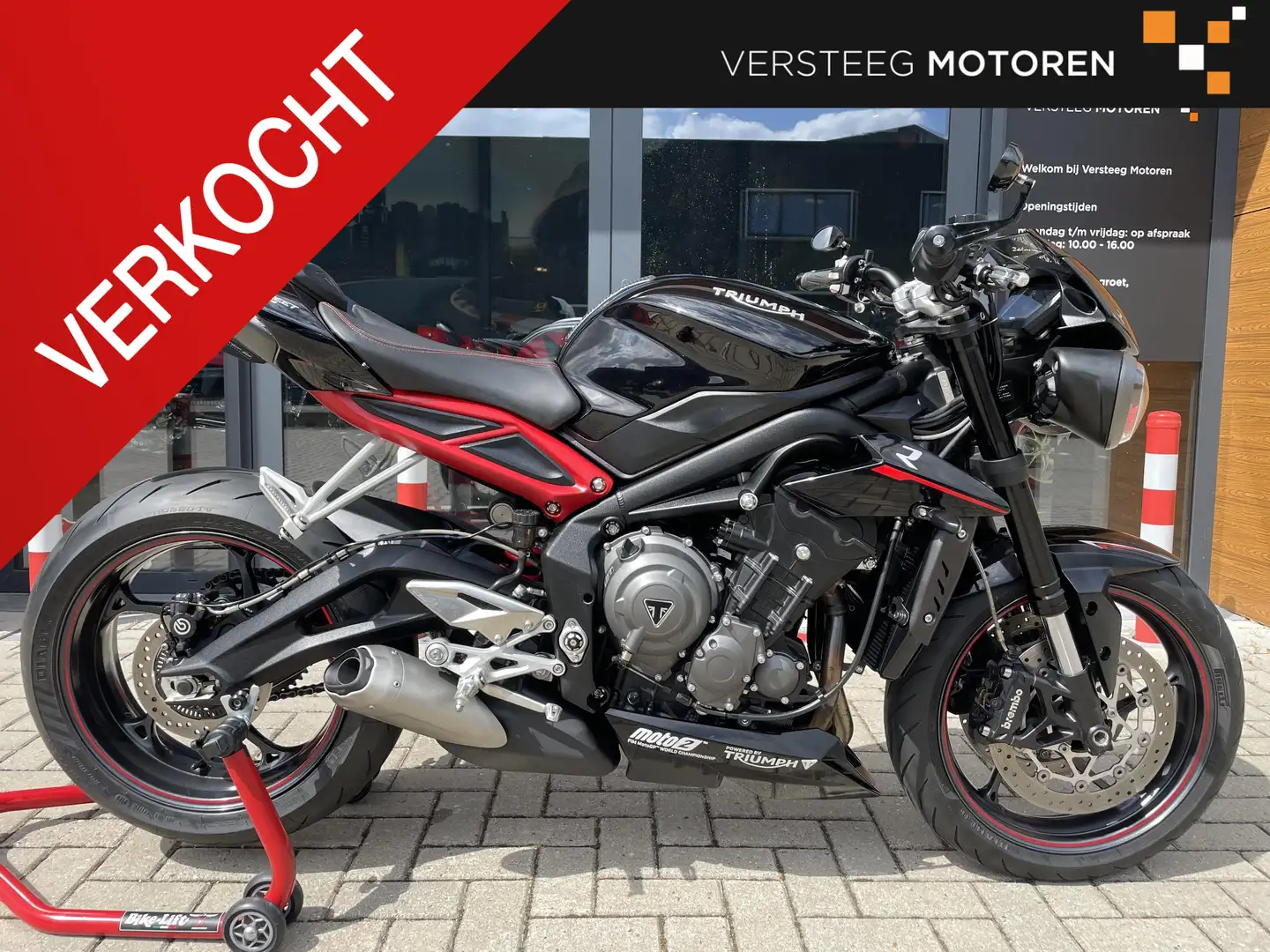 Triumph Street Triple R 765 1ste eig#NL Motor#zeer netjes Noir - 1