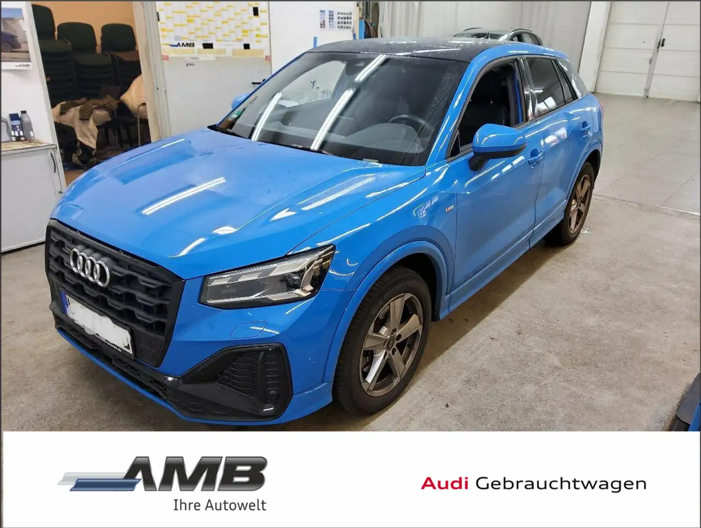 Audi Q2 S line 40 TFSI qu. Matrix/Navi/Pano/Standhzg Blau - 1