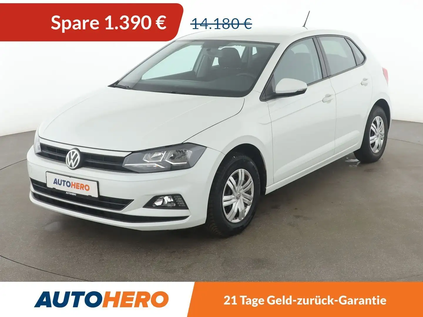 Volkswagen Polo 1.0 Trendline*LIMITER*KLIMA*GARANTIE* Wit - 1