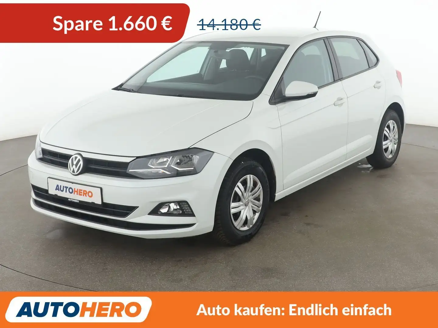 Volkswagen Polo 1.0 Trendline*LIMITER*KLIMA*GARANTIE* Weiß - 1