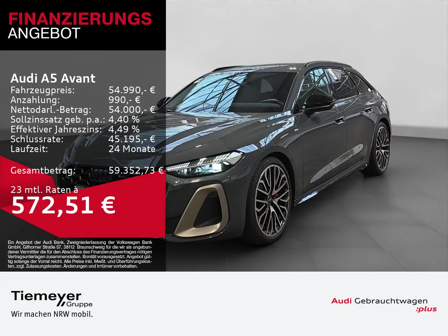 Audi A5 TFSI 2x S LINE EDITION LM20 BF-DISPLAY Grau - 1