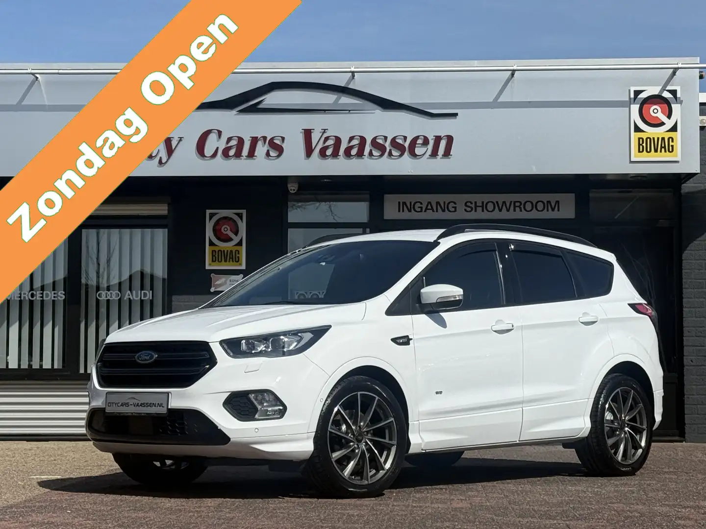 Ford Kuga 2.0 4x4 automaat ST Line 243 pk apple carplay came Wit - 1
