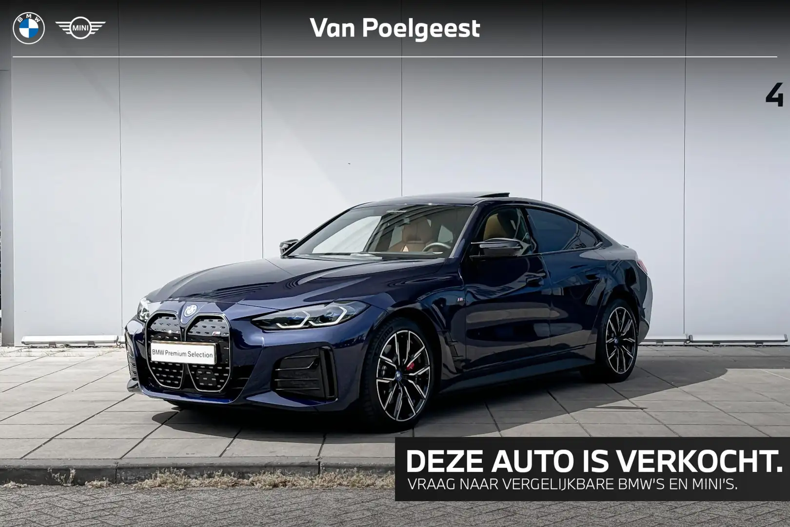 BMW i4 M50 High Executive M-Sport Pro / Glazen Schuifdak Azul - 1