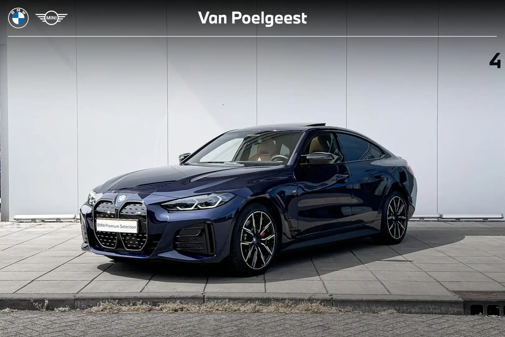 BMW i4 M50 High Executive M-Sport Pro / Glazen Schuifdak Blauw - 1