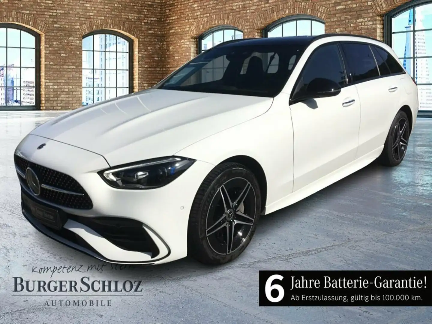 Mercedes-Benz C 300 e T-Modell AMG Pano HUD Night AkustikGlas Weiß - 1