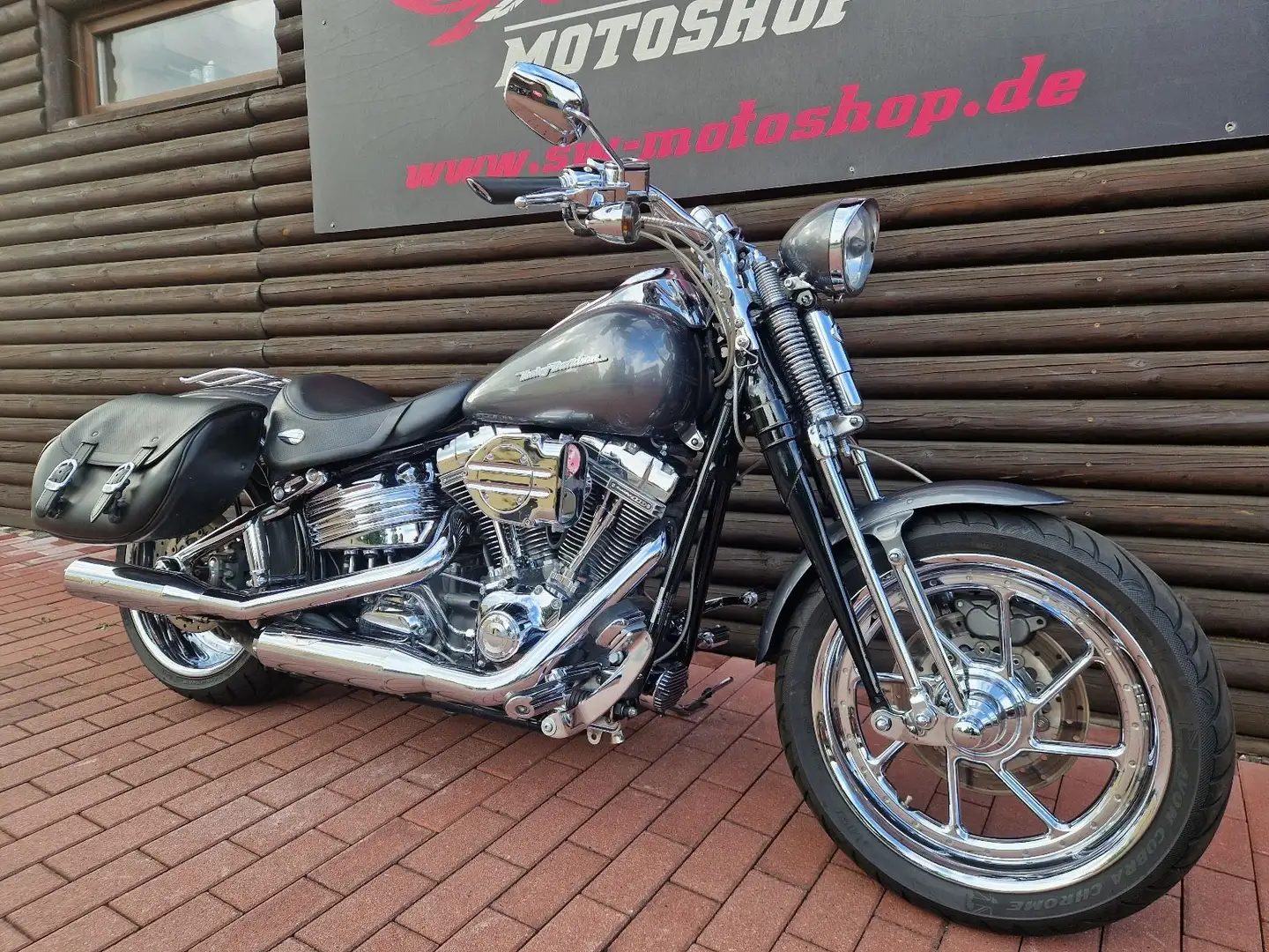 Harley-Davidson FXSTSSE3 CVO Screamin Eagle Springer Softail Grijs - 2
