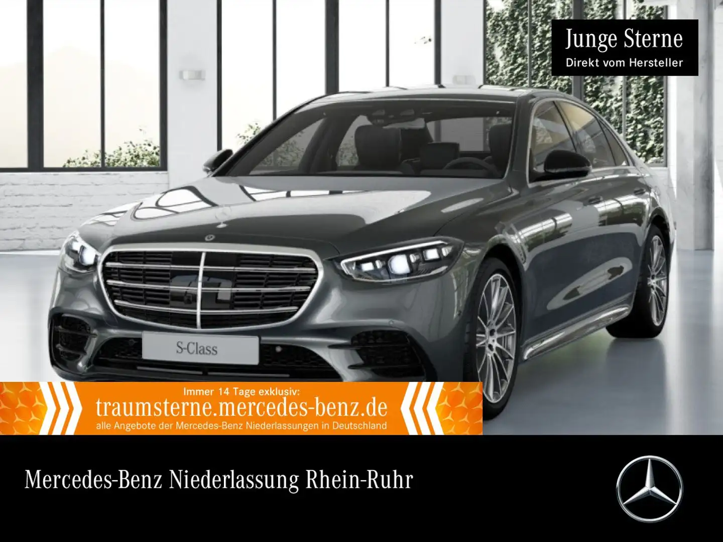 Mercedes-Benz S 600 S 580 e 4M AMG+NIGHT+360+MULTIBEAM+BURMESTER3D+20" Gris - 1