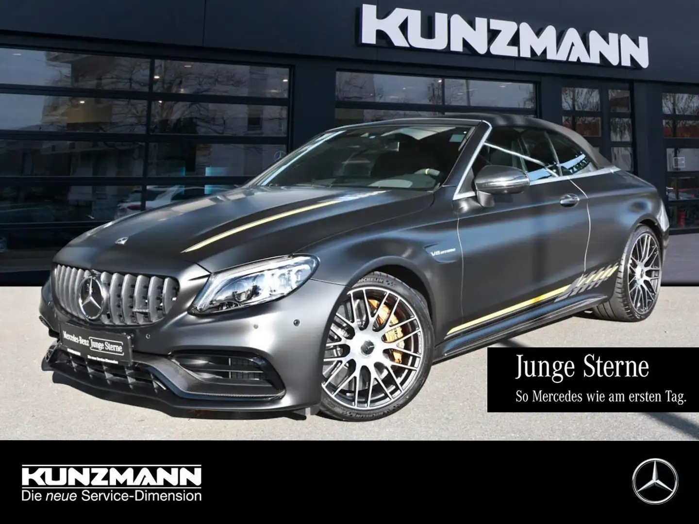Mercedes-Benz C 63 AMG S Cabrio Night Distronic Sitzklima 360° Grau - 1