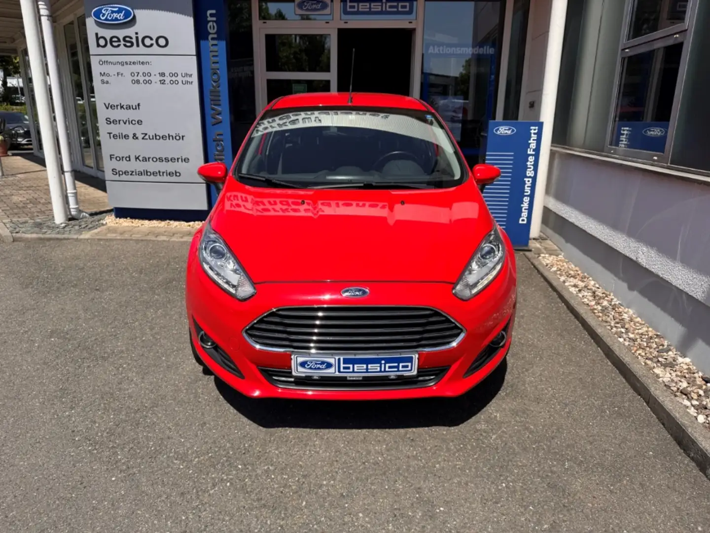 Ford Fiesta Titanium+USB+CD+NSW+Klima+ISOFIX+LMF Rood - 2