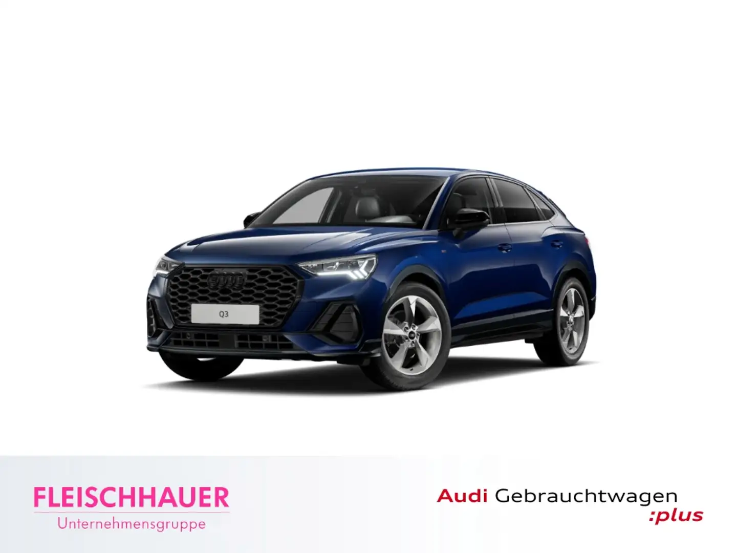 Audi Q3 Sportback 35 TFSI S line 1.5 Navi+LED+AHK+OptikPlu Blau - 1