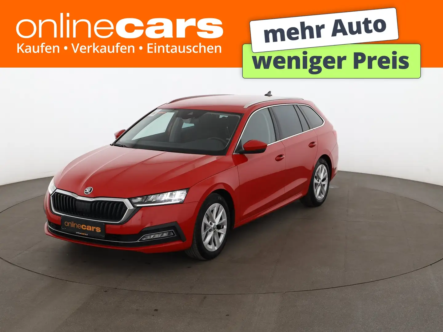 Skoda Octavia Combi 2.0 TDI First Aut LED AHK RADAR NAV Rot - 1