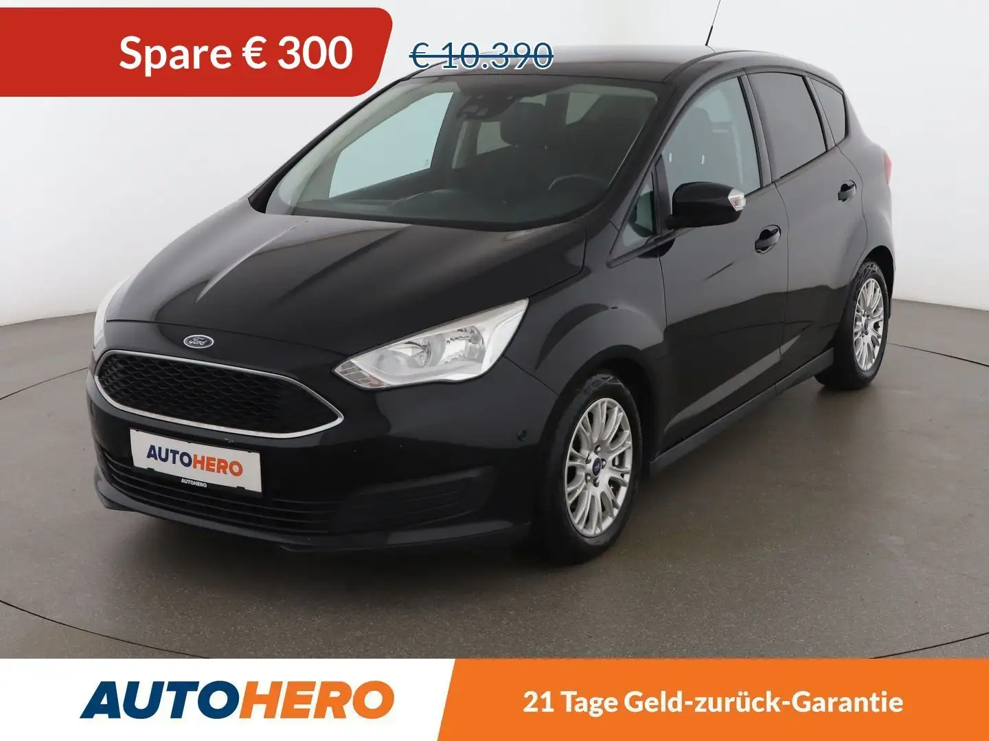 Ford C-Max 1.0 EcoBoost Trend *CAM*BT*SHZ*AHK* Zwart - 1