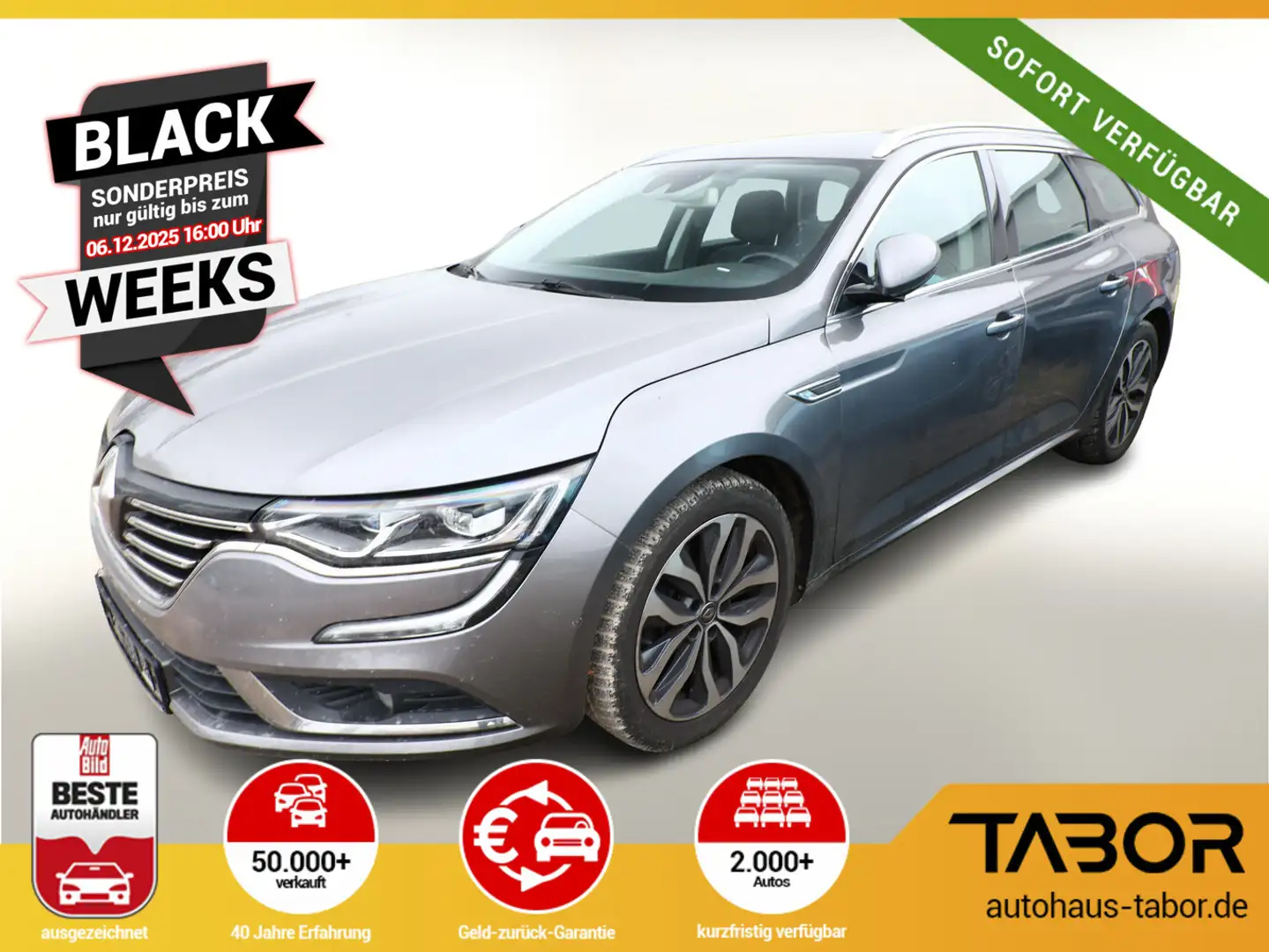 Renault Talisman GrandT 2.0 BdCi 160 EDC Limited LED Nav Gris - 1