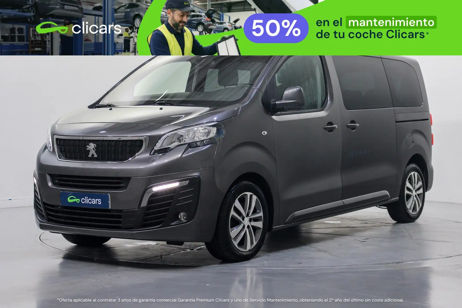 Peugeot Traveller 1.6BlueHDI Active Standard 115 Gris - 1