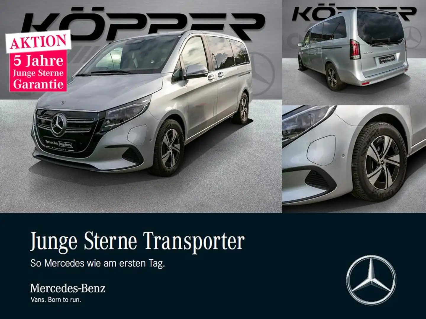 Mercedes-Benz EQV 300 L 6-Sitzer Distronic LED Kamera MBUX Silber - 1