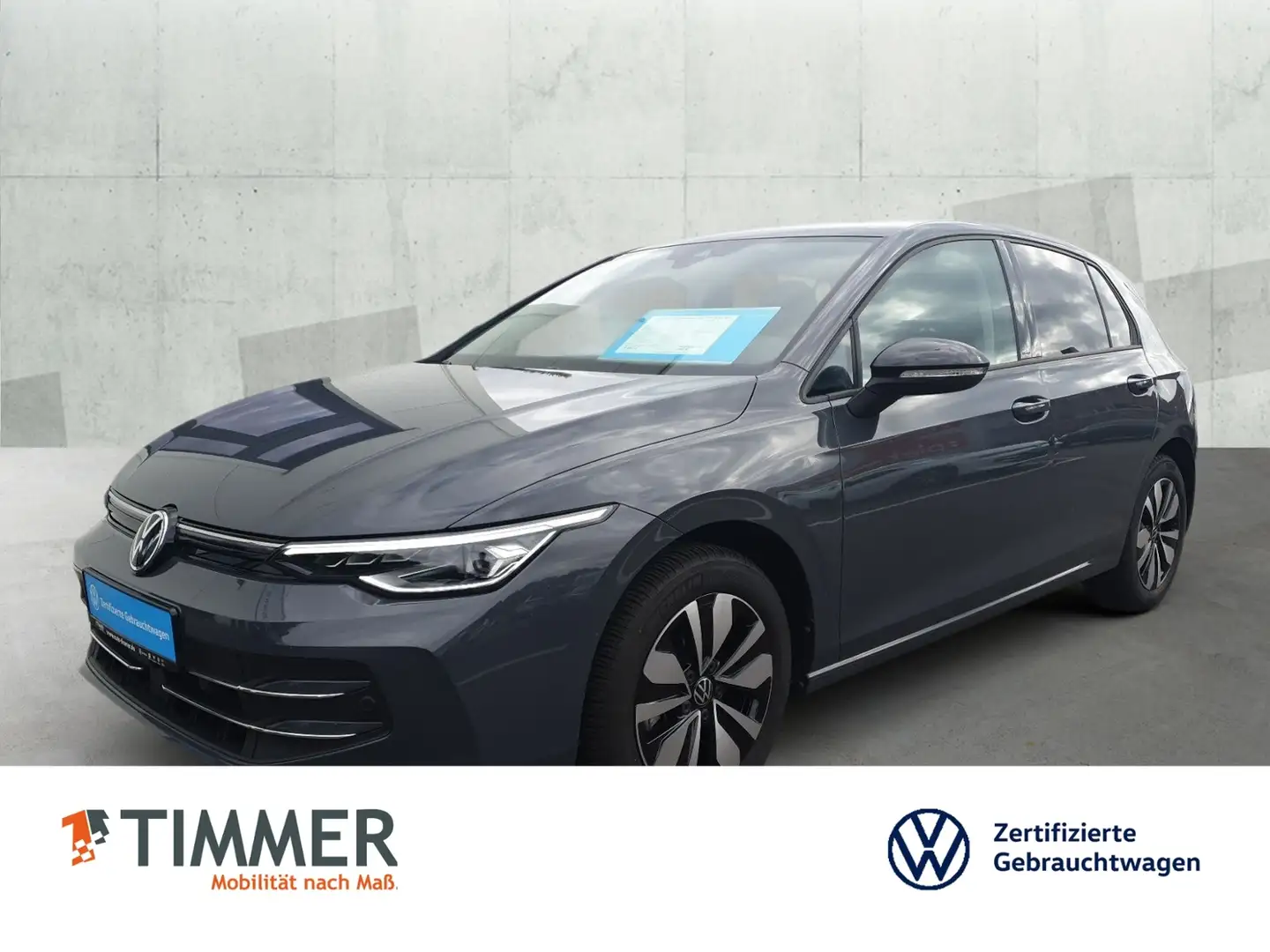 Volkswagen Golf VIII 1.5 eTSI DSG GOAL *AHK *LED *RKAM *ACC *NAVI Grau - 1