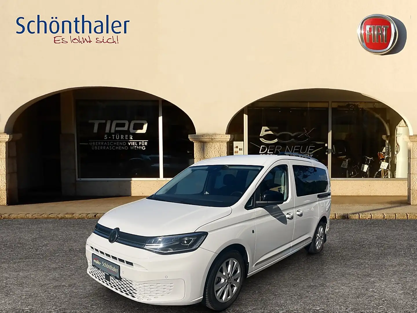 Volkswagen Caddy 2.0 TDI Maxi Style 7-Sitzer Weiß - 1