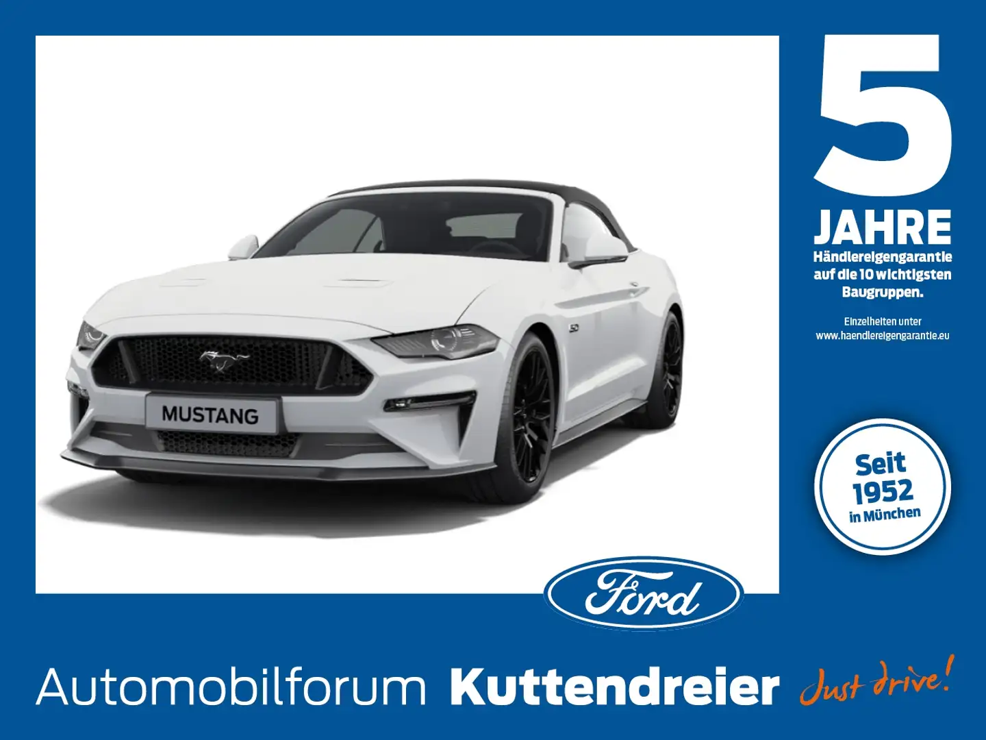 Ford Mustang 5.0 V8 GT Convertible California-Special Blanc - 1