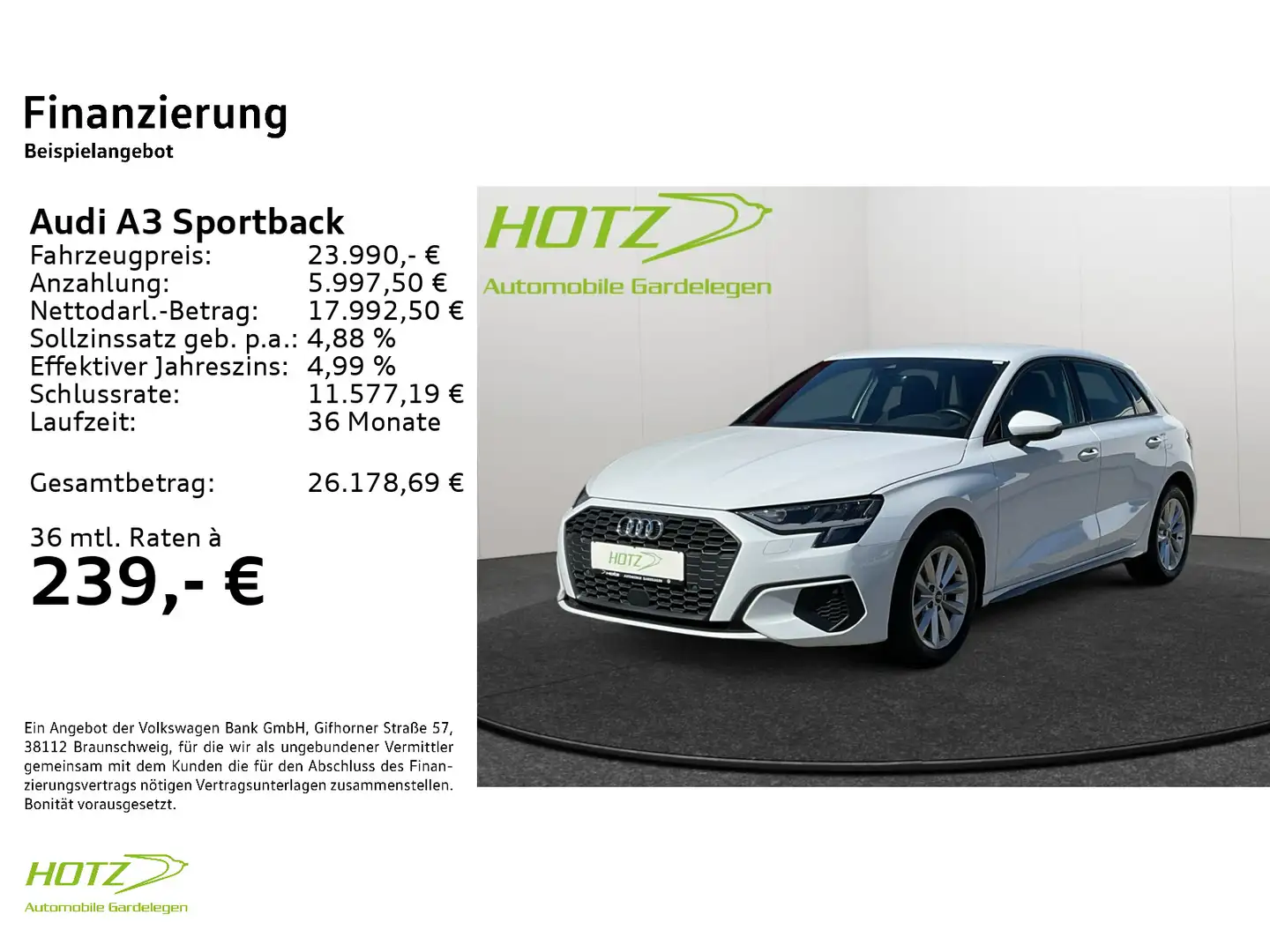Audi A3 35 TFSI VIRTUAL/LED/SITZHZ Blanc - 2