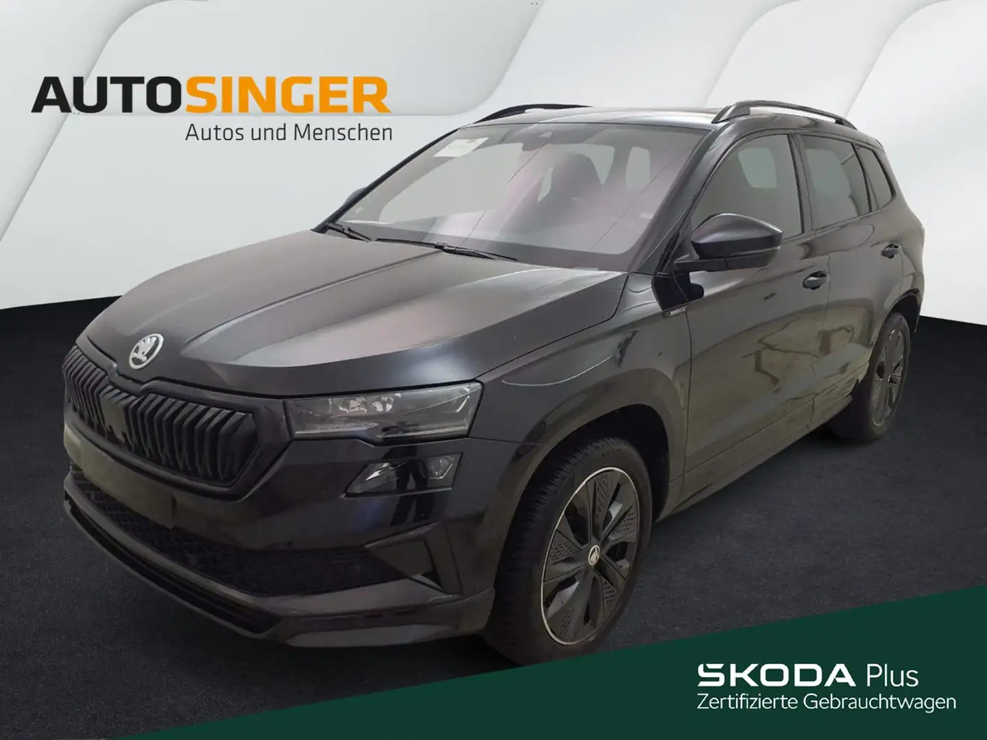 Skoda Karoq Sportline 2.0 TSI DSG 4x4 *MATRIX*PANO*AHK Schwarz - 1