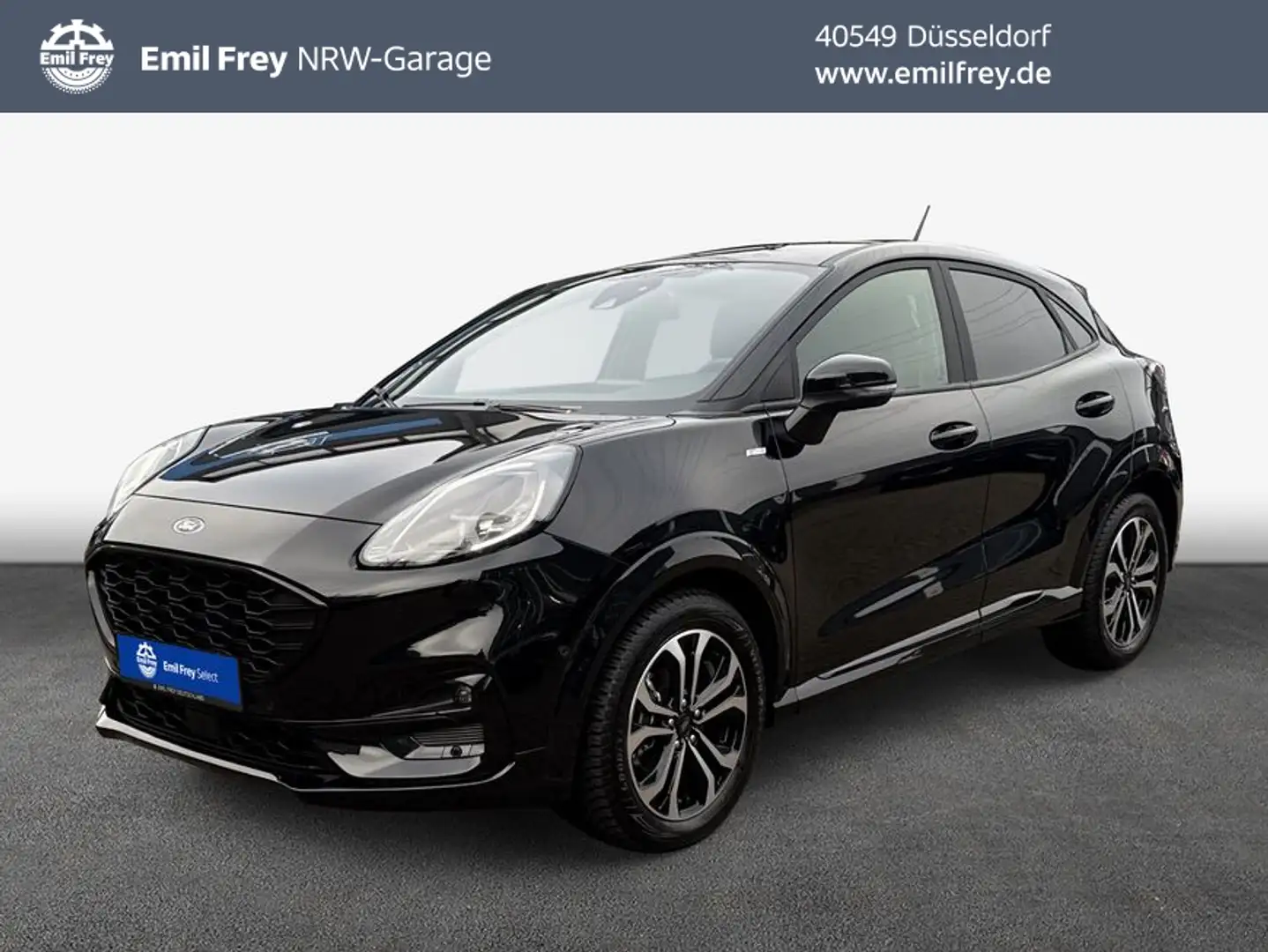Ford Puma 1.0 EcoBoost Hybrid Aut. ST-LINE NAVI+LED+SHZ Zwart - 1