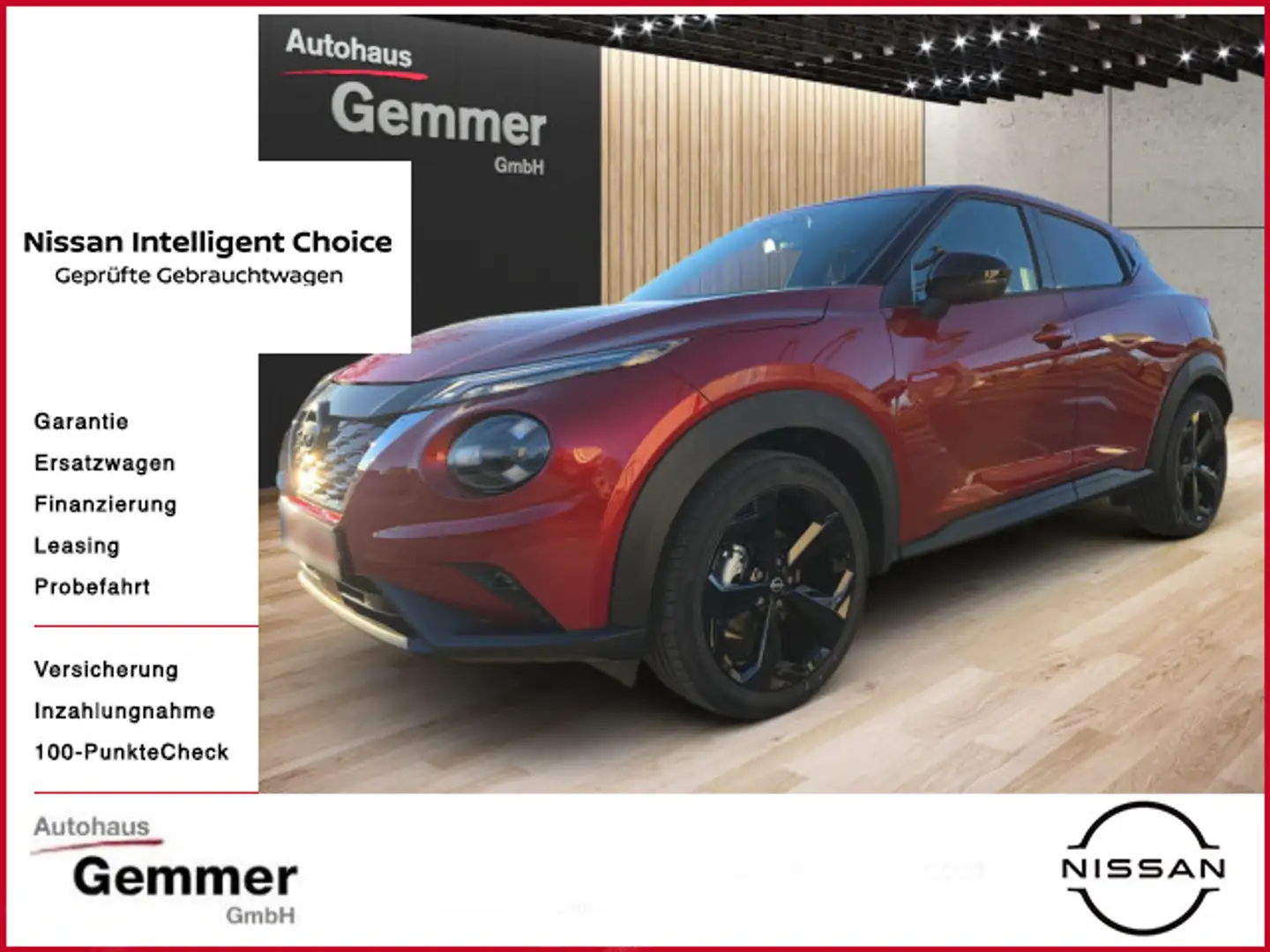 Nissan Juke JUKE 1.6 HYBRID 143 PS 4AMT TEKNA Bose BFS Rot - 1