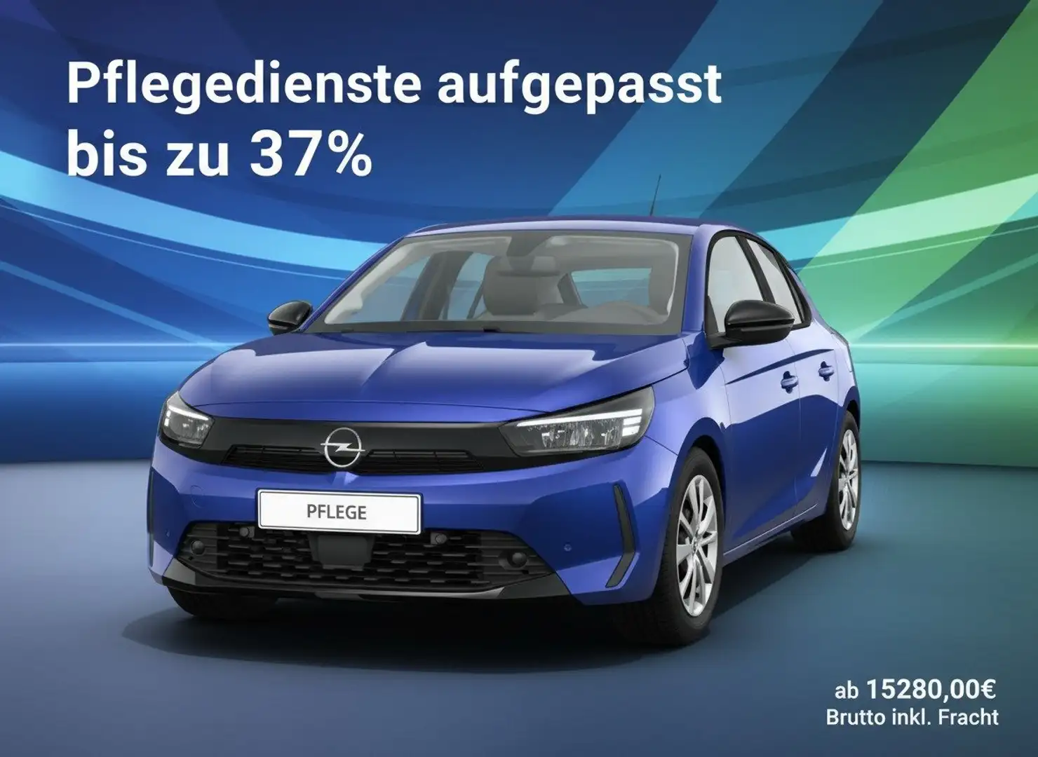 Opel Corsa 74kW / 101 PS SONDERAKTION PFLEGEDIENSTE Blau - 2