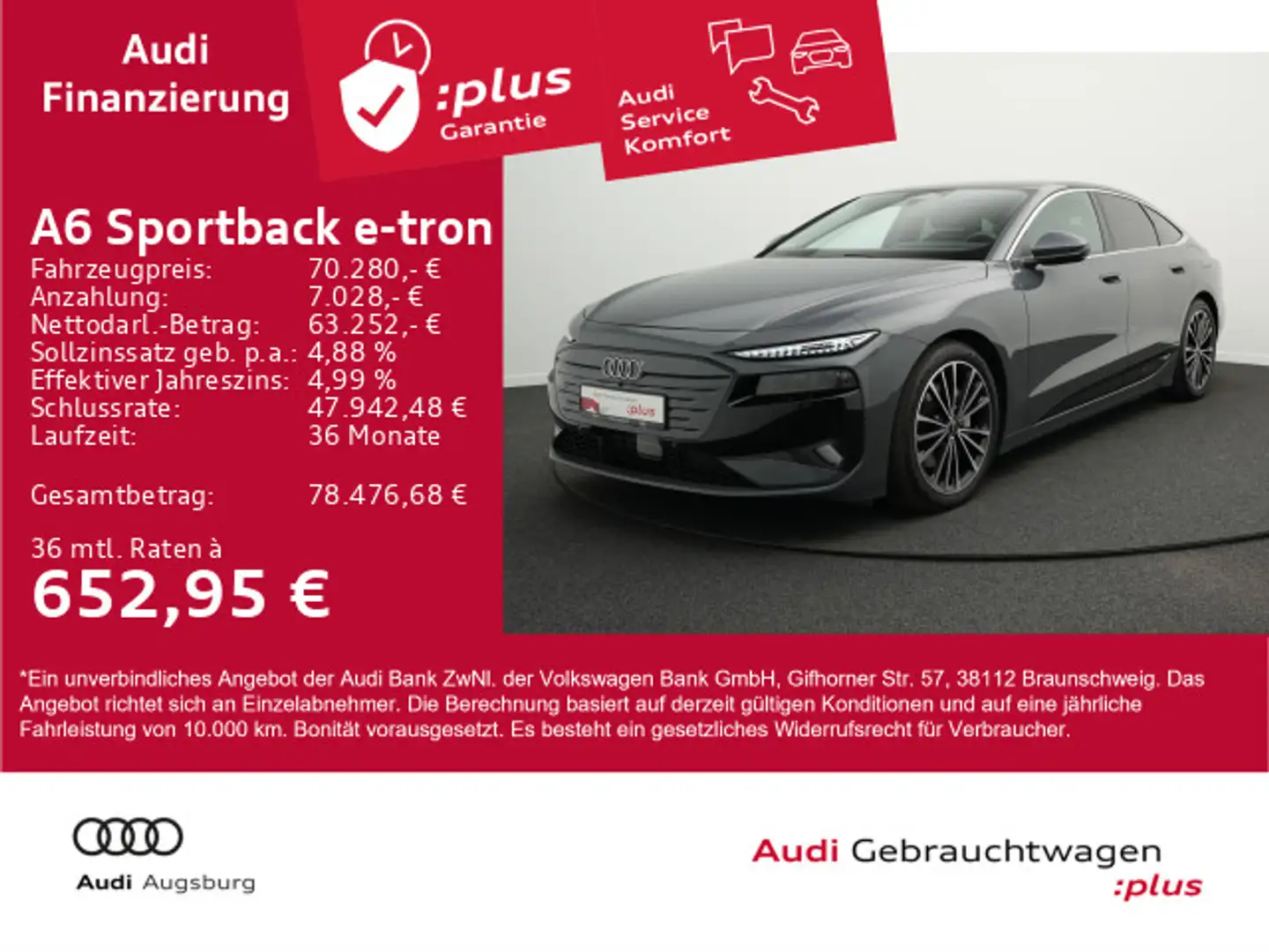 Audi A6 e-tron qu. *Wärmep.*AHK*ACC*8-fach* Gris - 1