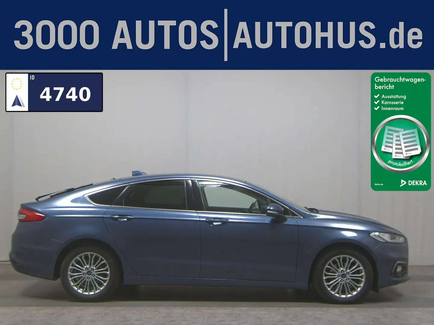 Ford Mondeo 2.0 EB Titanium Navi LED StHzg ACC Shz Blau - 1