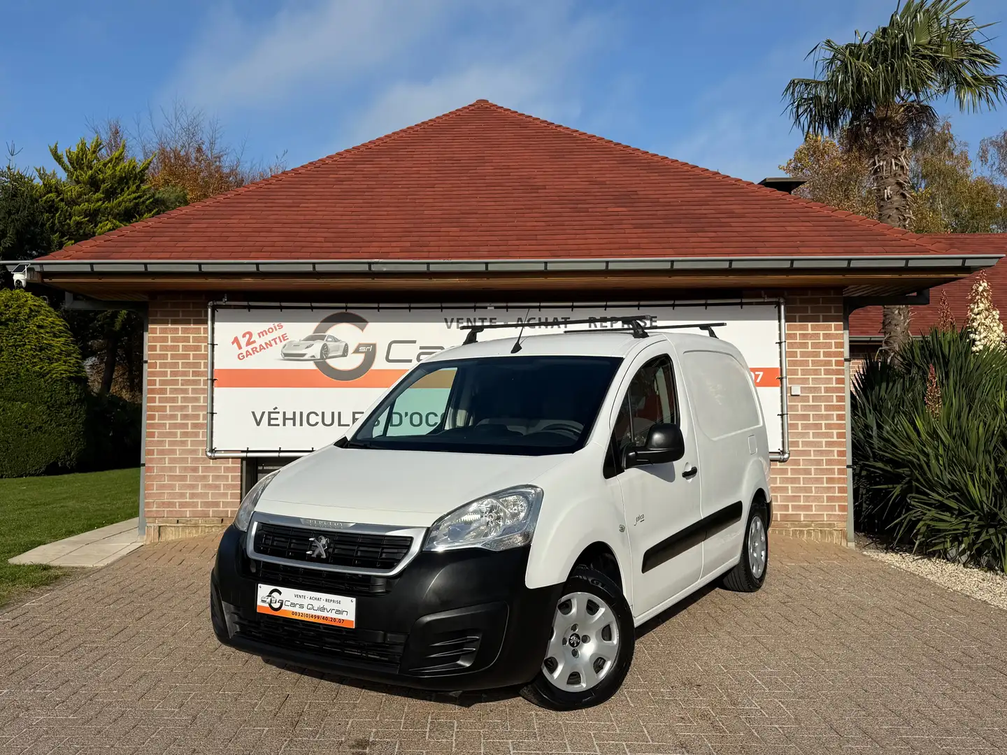 Peugeot Partner 1.6 BlueHDi /3 PLACES/GPS /AIRCO/GARANTI 12 MOIS / Wit - 1