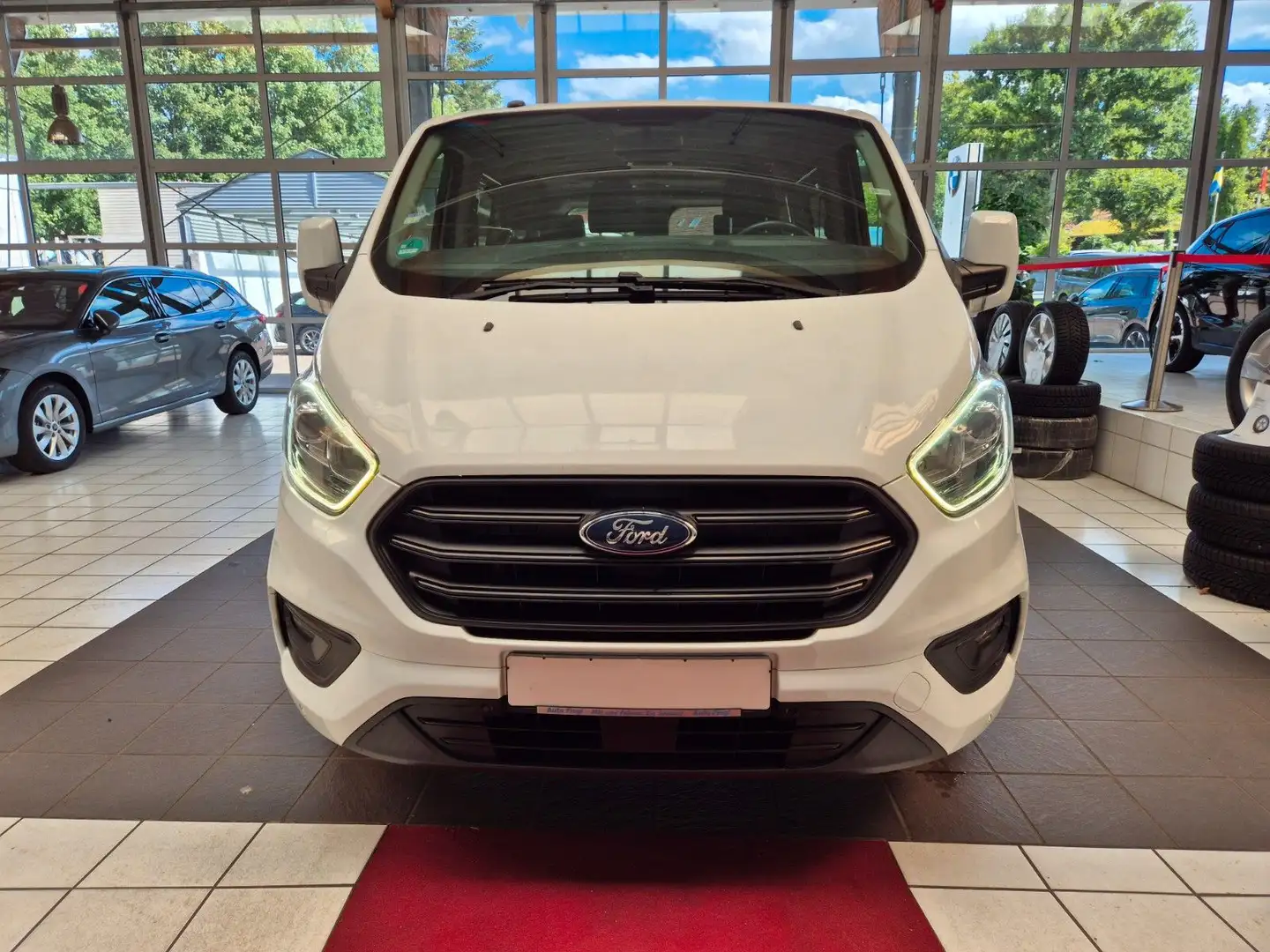 Ford Transit Custom 9Sitze Doppelklima PDC 1Hd Blanc - 1