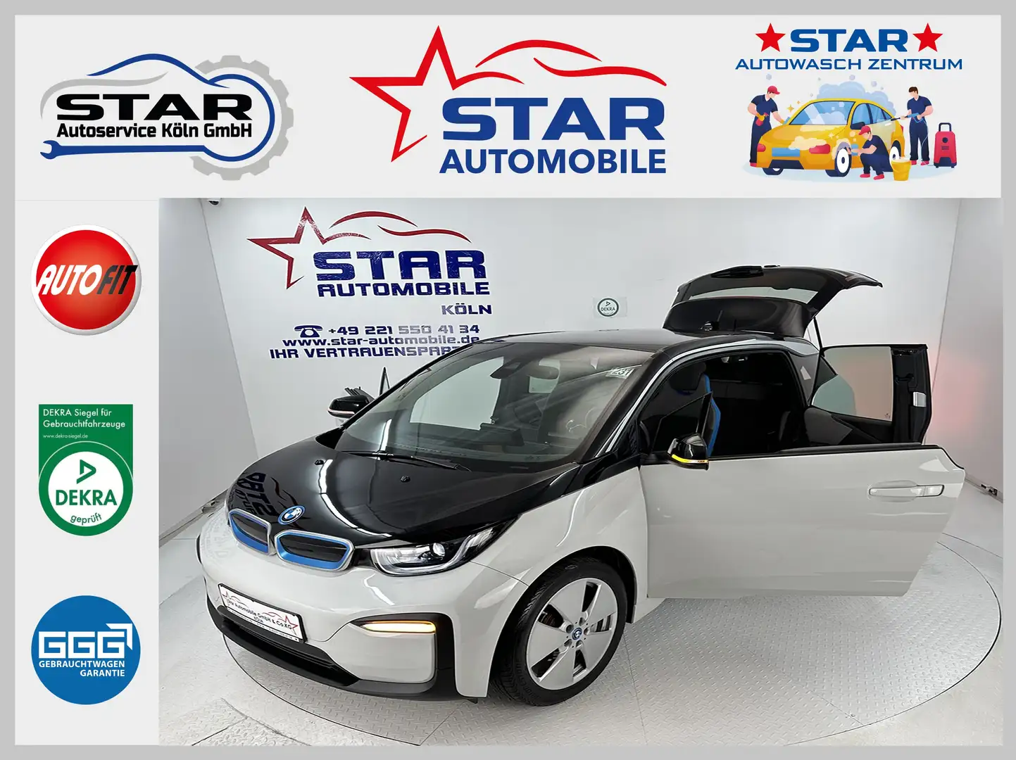BMW i3 i3 (120Ah) 125KW*Comfort + Business Paket*LED*NAVI Weiß - 1