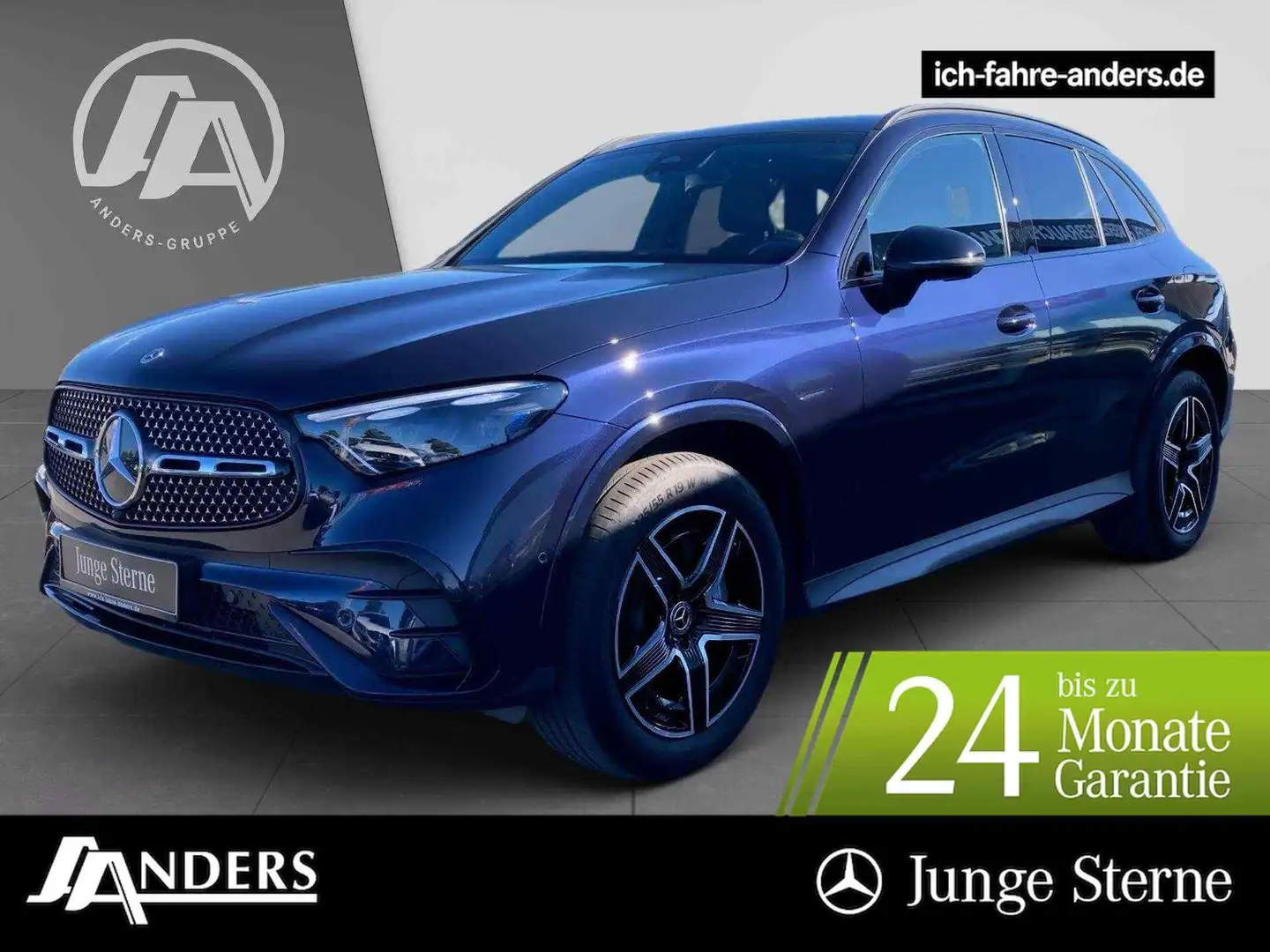 Mercedes-Benz GLC 300 de 4M AMG+Memo+Pano+Distr+AHK+H-Lenk+AIR Blau - 1