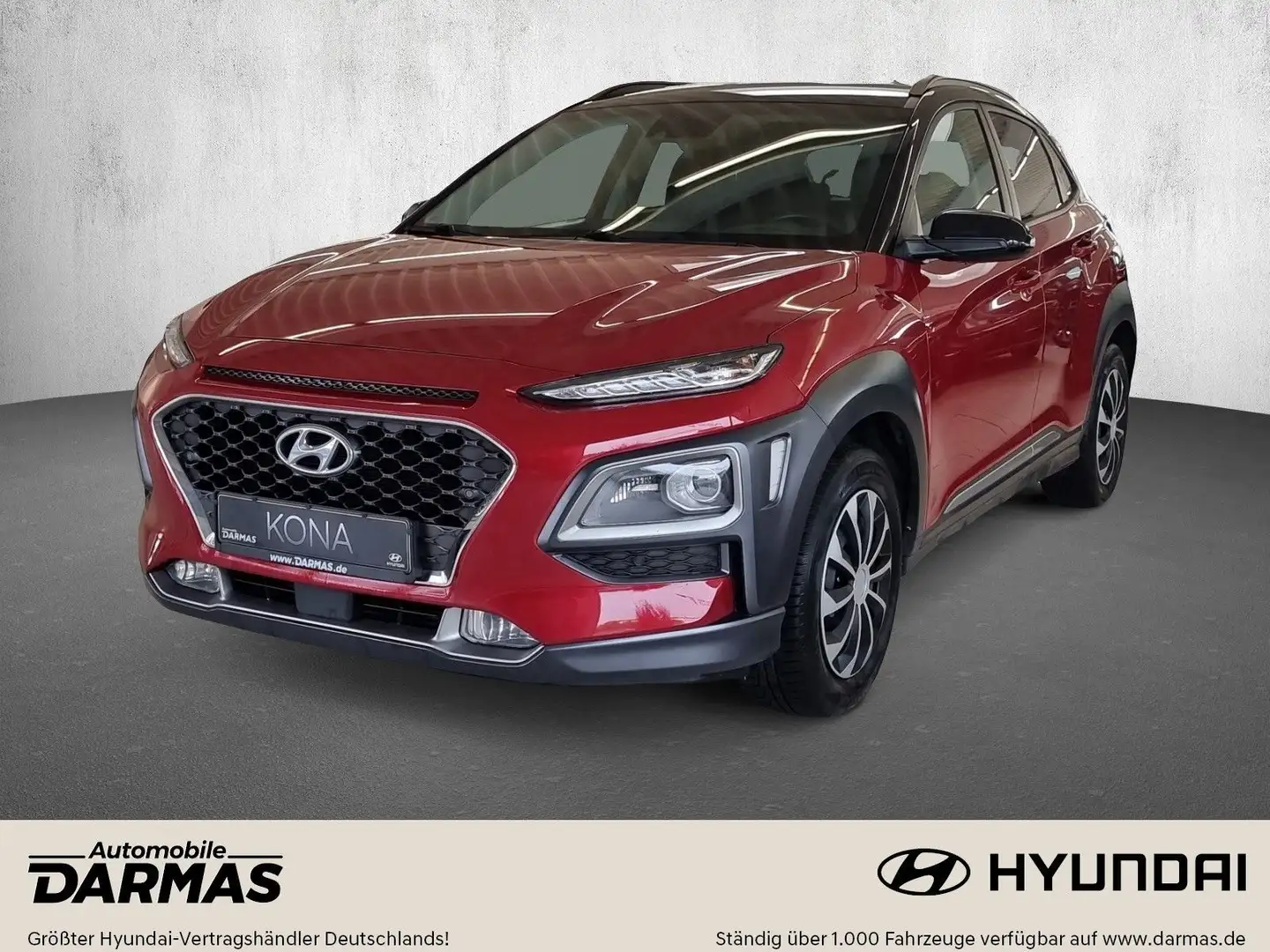Hyundai KONA 1,0l Premium Scheckheft AHK 8 fach bereift Rojo - 1