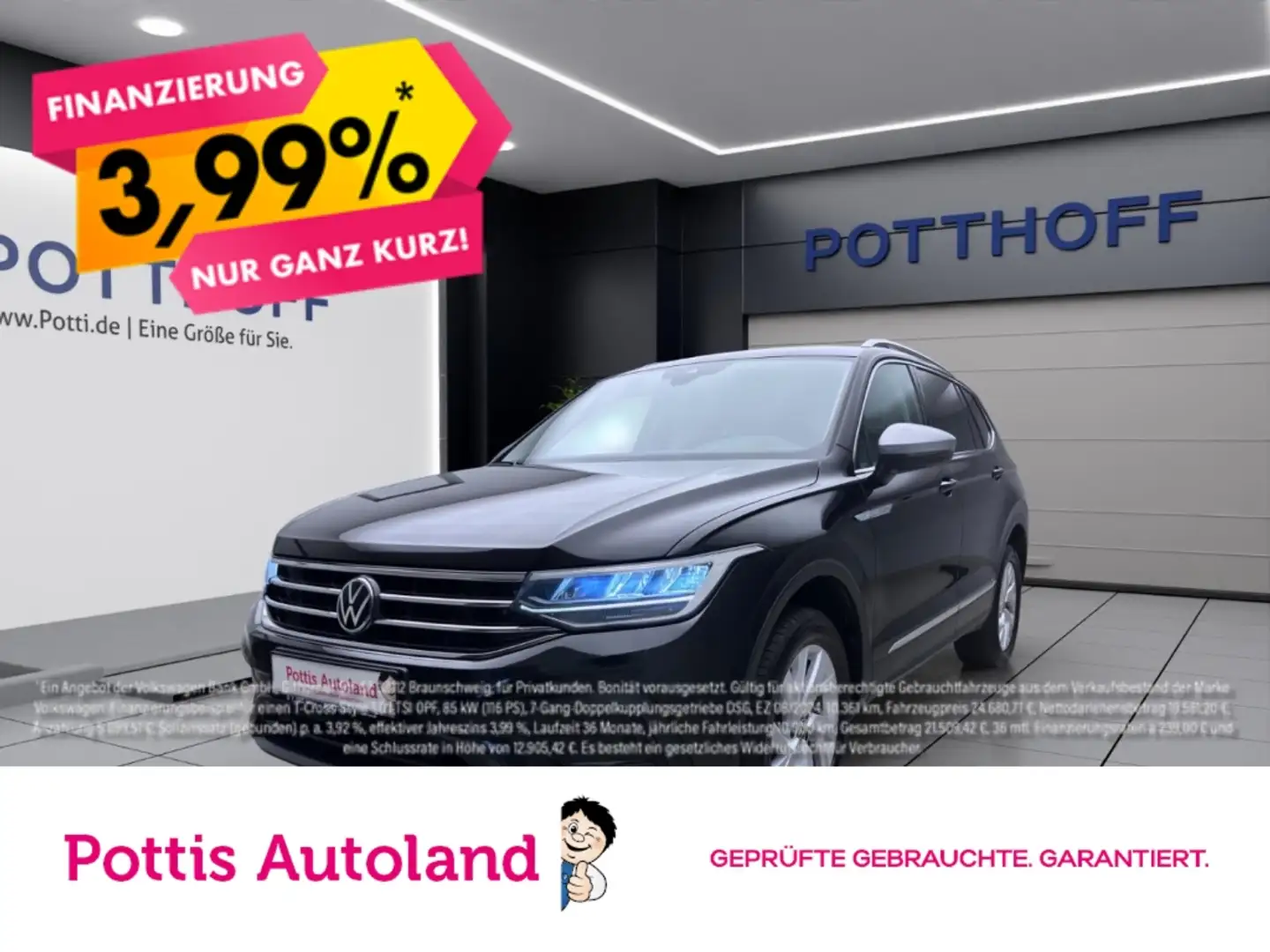 Volkswagen Tiguan Allspace 2.0 TDI LIFE AHK NAVI KAMERA ACC Schwarz - 1