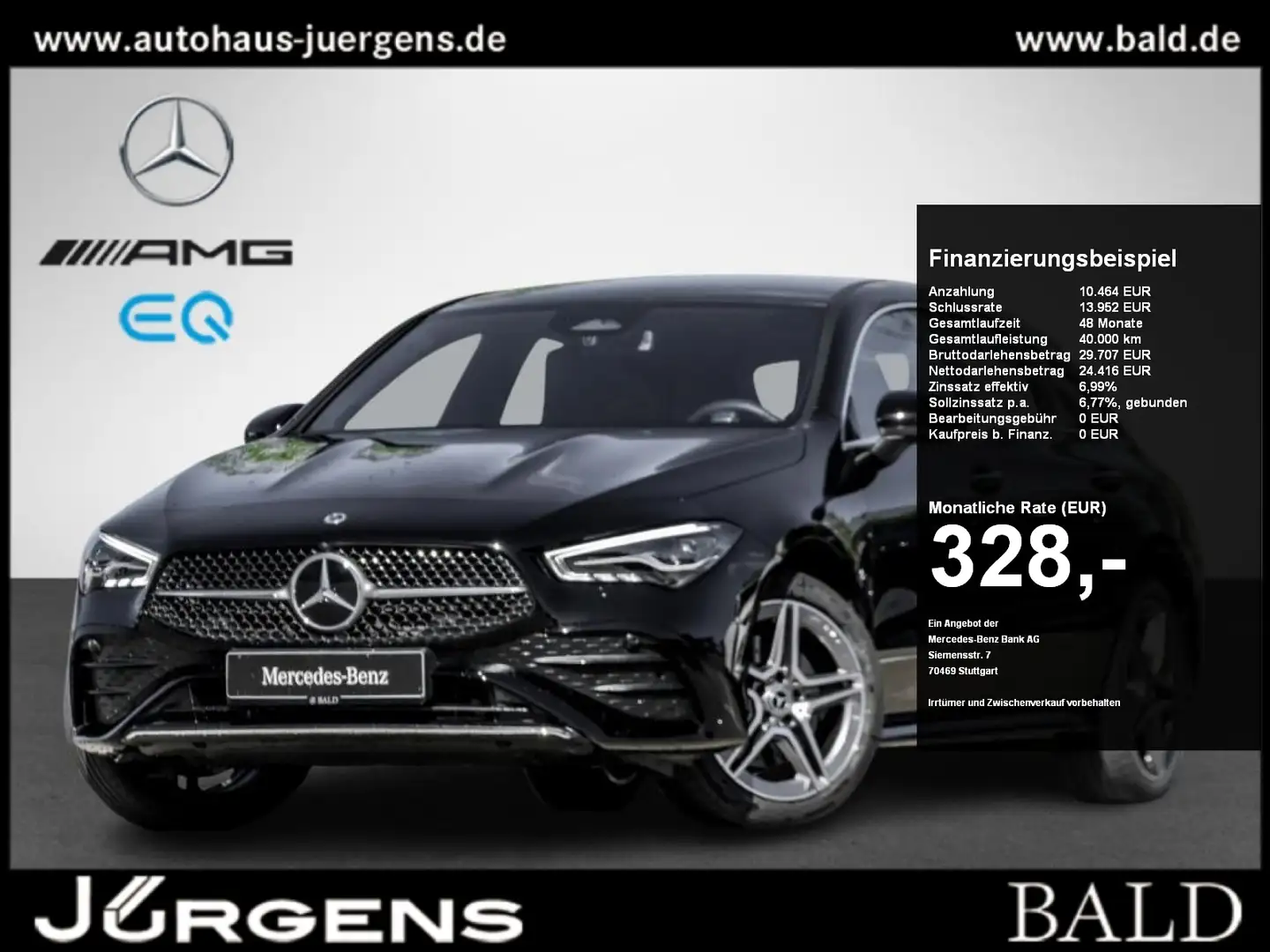 Mercedes-Benz CLA 250 e SB AMG-Advanced/LED/Totw/Cam/Easy/18" Schwarz - 1