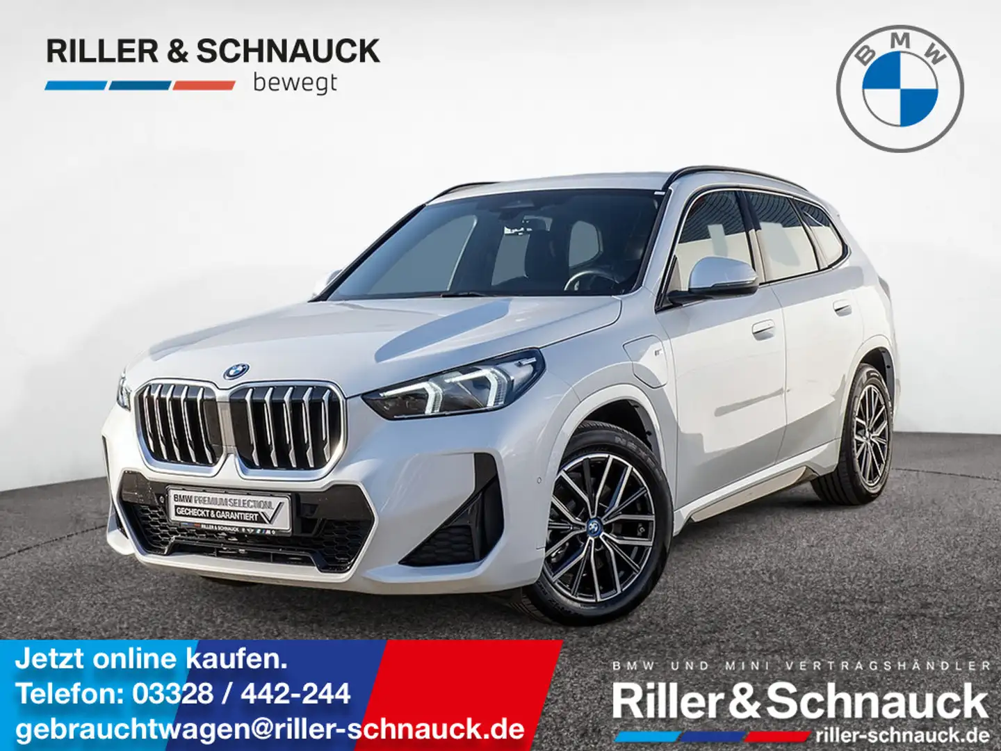 BMW X1 xDrive 25e M-Sport LED+HK+NAVI+KAM+SHZG Weiß - 1
