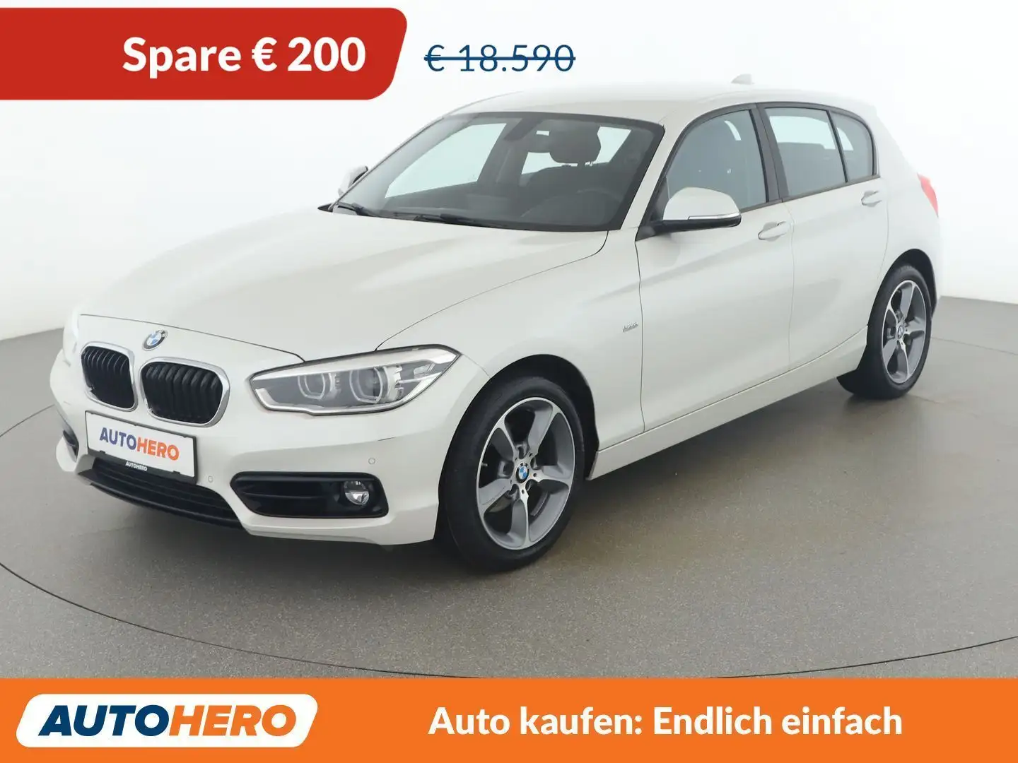 BMW 118 118d Sport Line Weiß - 1