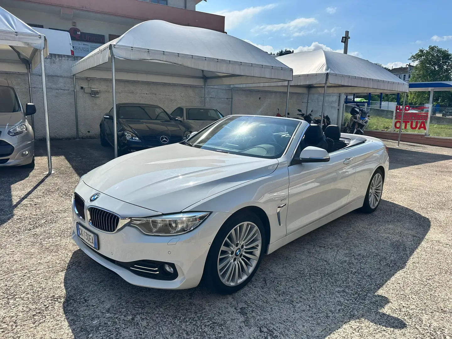 BMW 420 Serie 420d Cabrio Luxury 190cv auto Bianco - 1