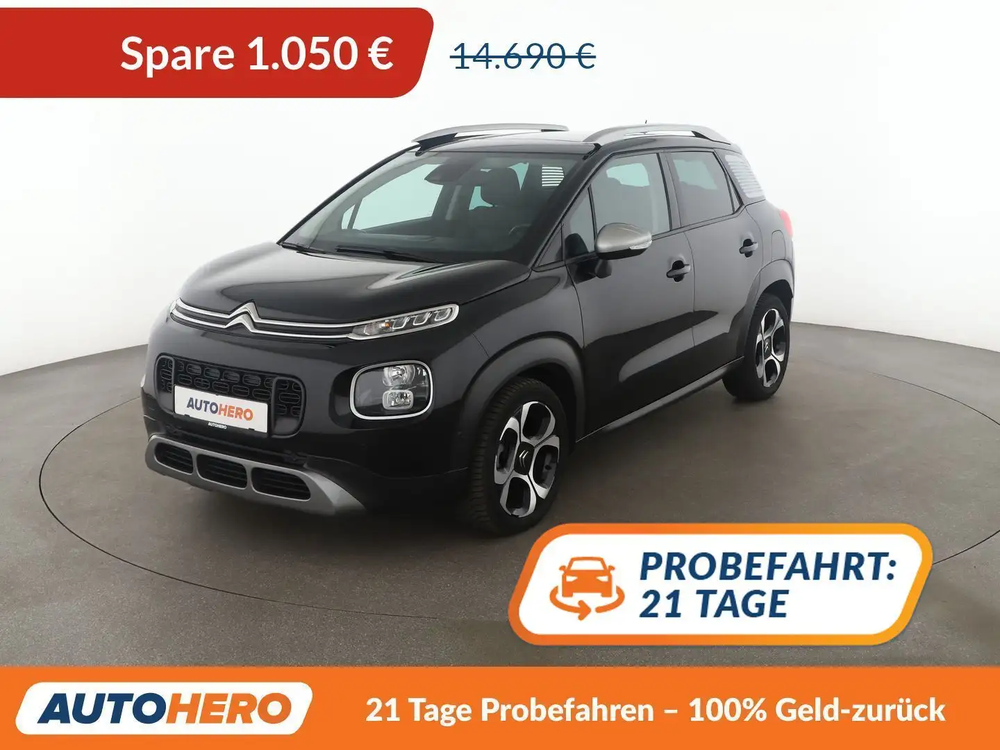 Citroen C3 Aircross 1.5 Blue-HDi Shine Aut.*NAVI*TEMPO*PDC*SHZ* Schwarz - 1