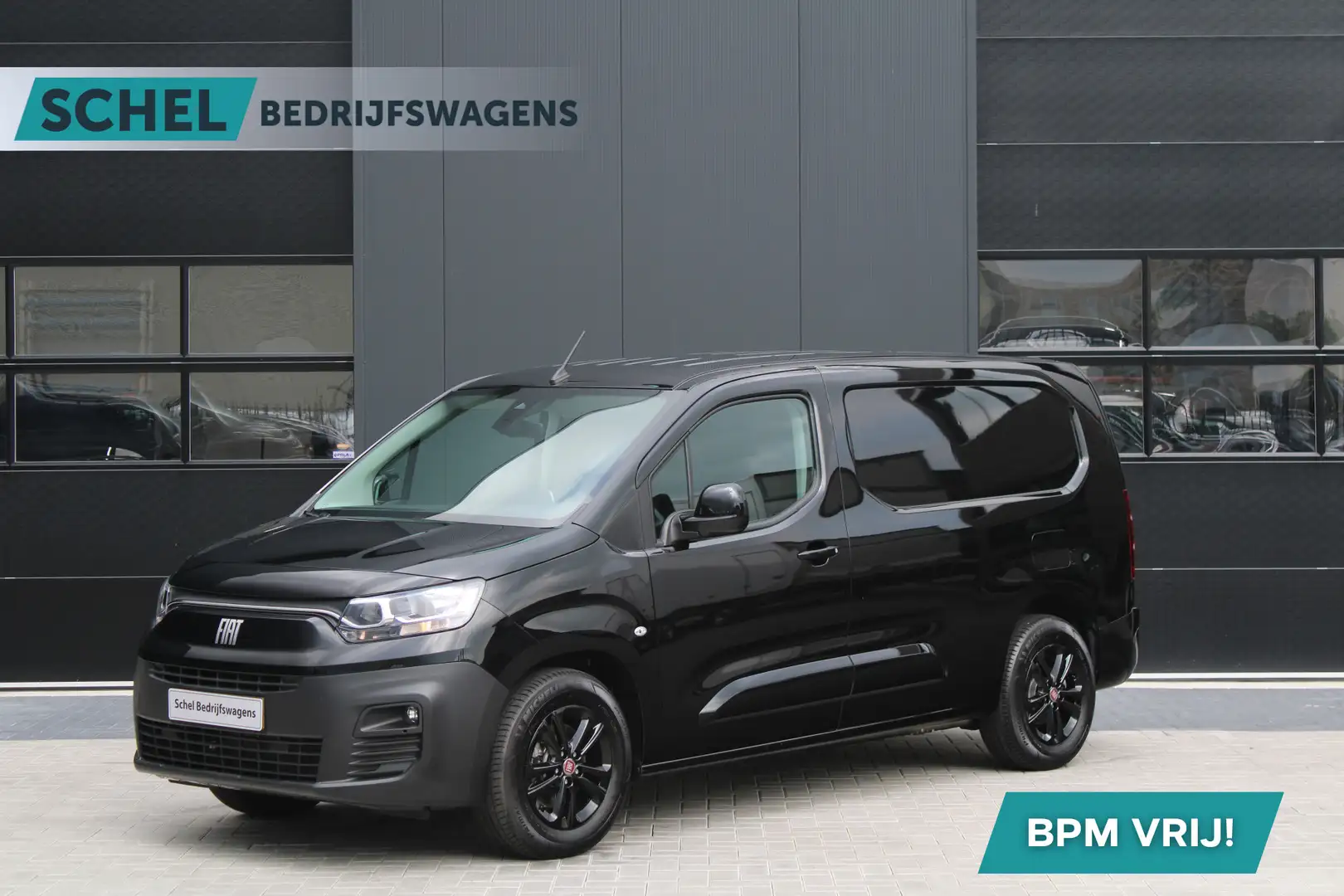 Fiat E-Doblo 136 L2 50 kWh 136pk - Camera - Carplay - Auto Klim Zwart - 1