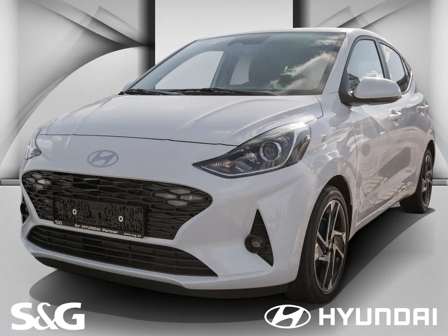 Hyundai i10 KAMERA+ASSISTENTEN+NAVI+CARPLAY+ANDROID AUTO Blanc - 1