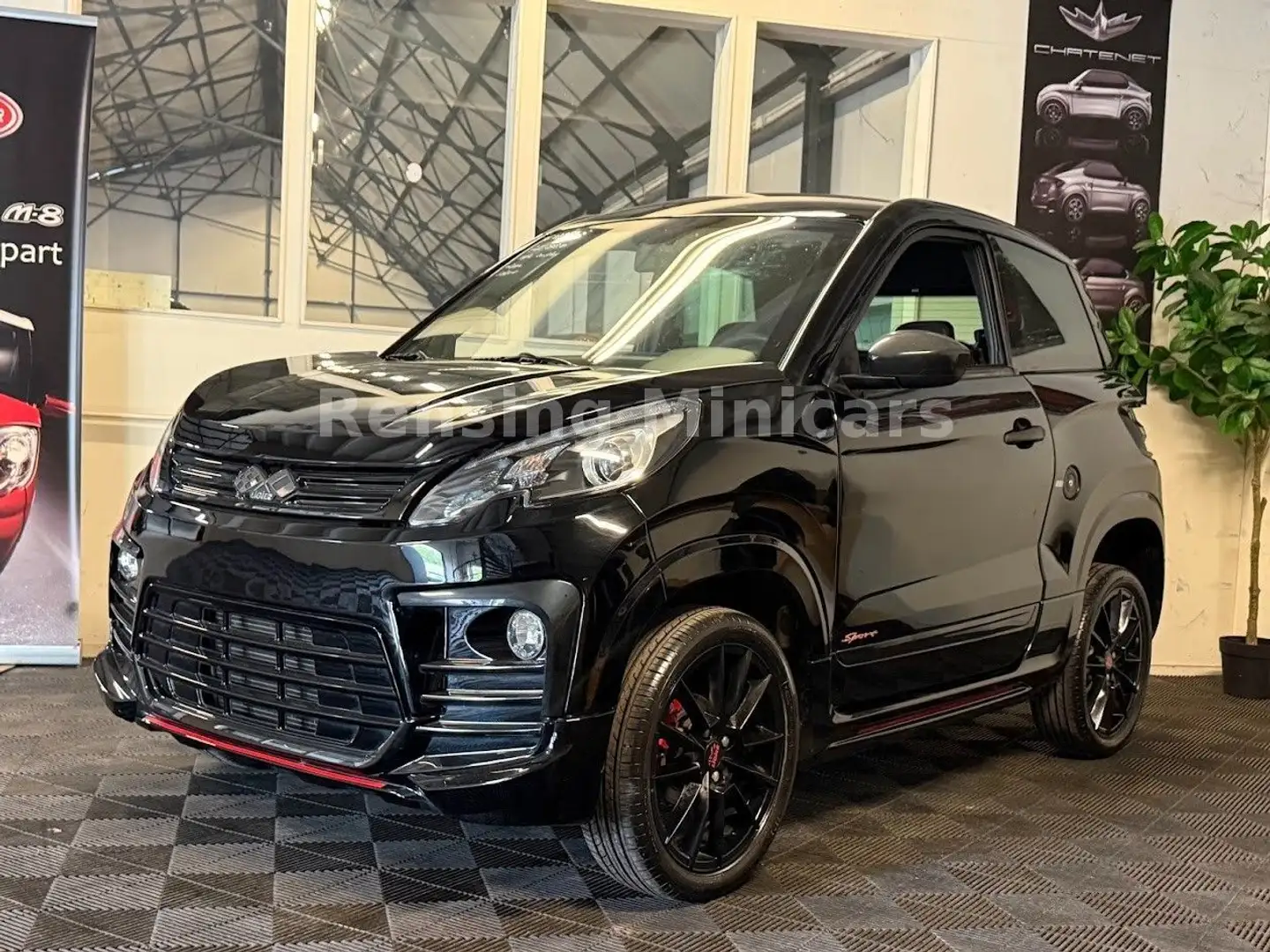 Ligier JS 60 JS60 Black Apple Carplay Full Mopedauto Microcar Schwarz - 2