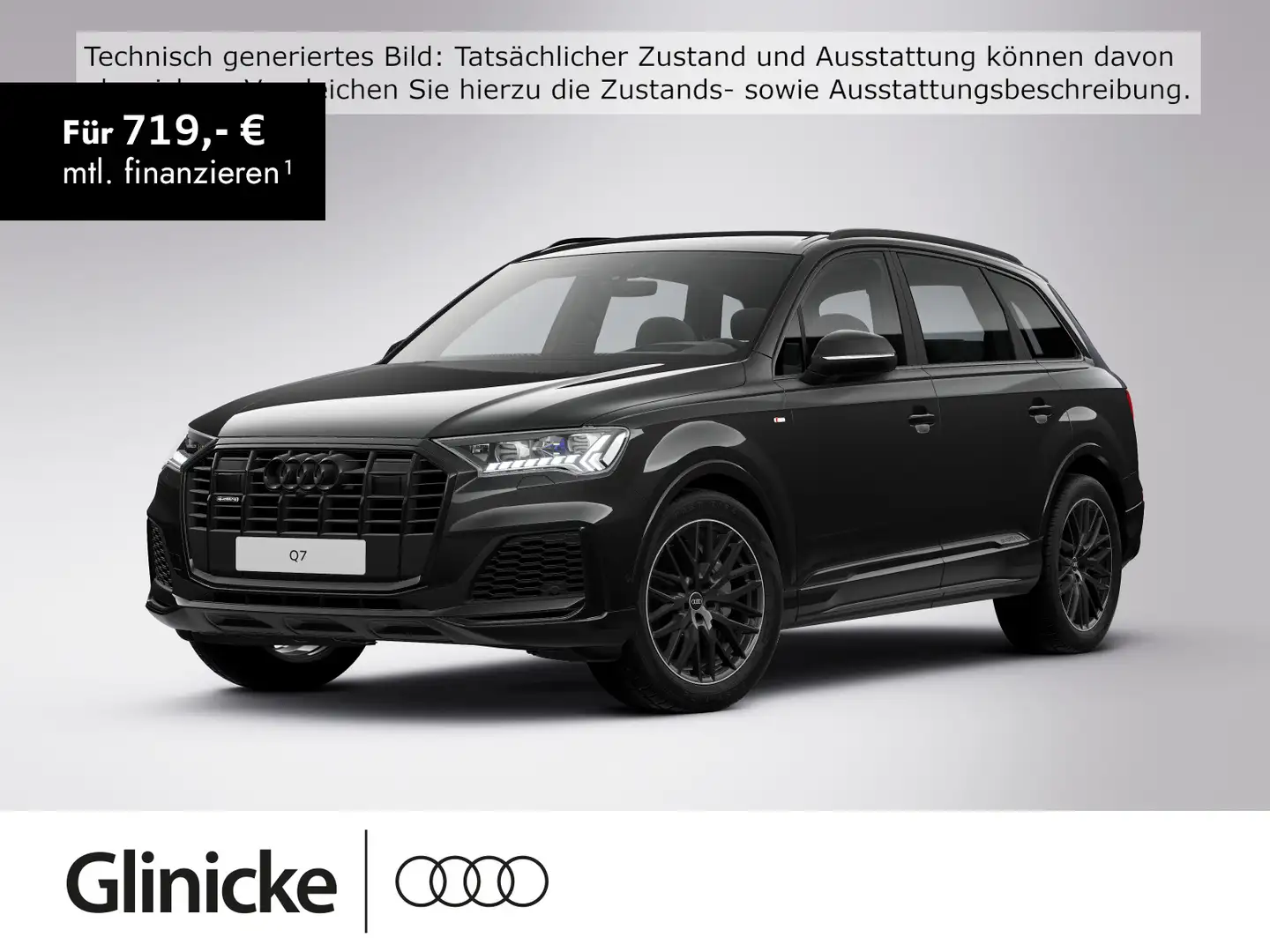 Audi Q7 55 TFSI quattro tiptronic S line HD-Matrix St Schwarz - 1