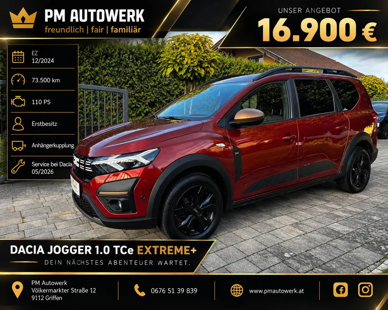 Dacia Jogger Extreme *Erstbesitz*AHK*DAB*Navi* Braun - 1